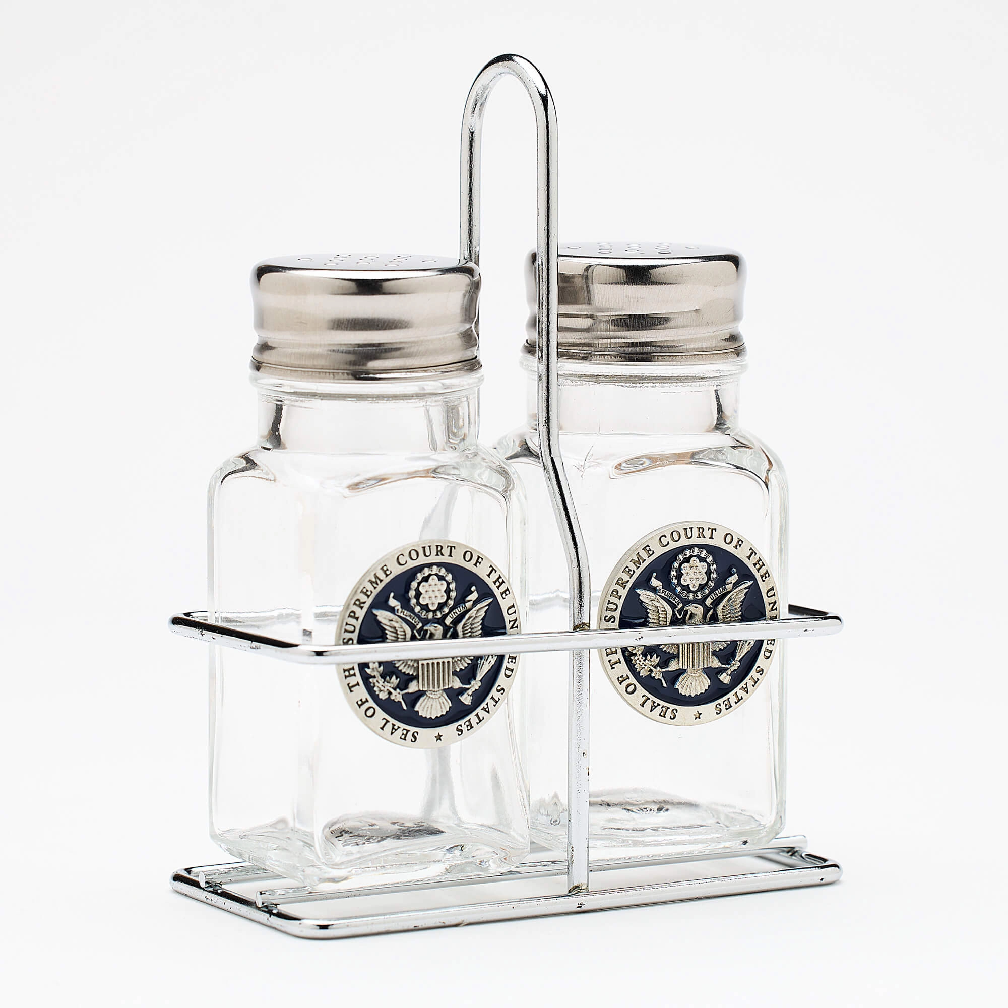 Supreme Court Pewter Seal Salt and Pepper Shaker Set