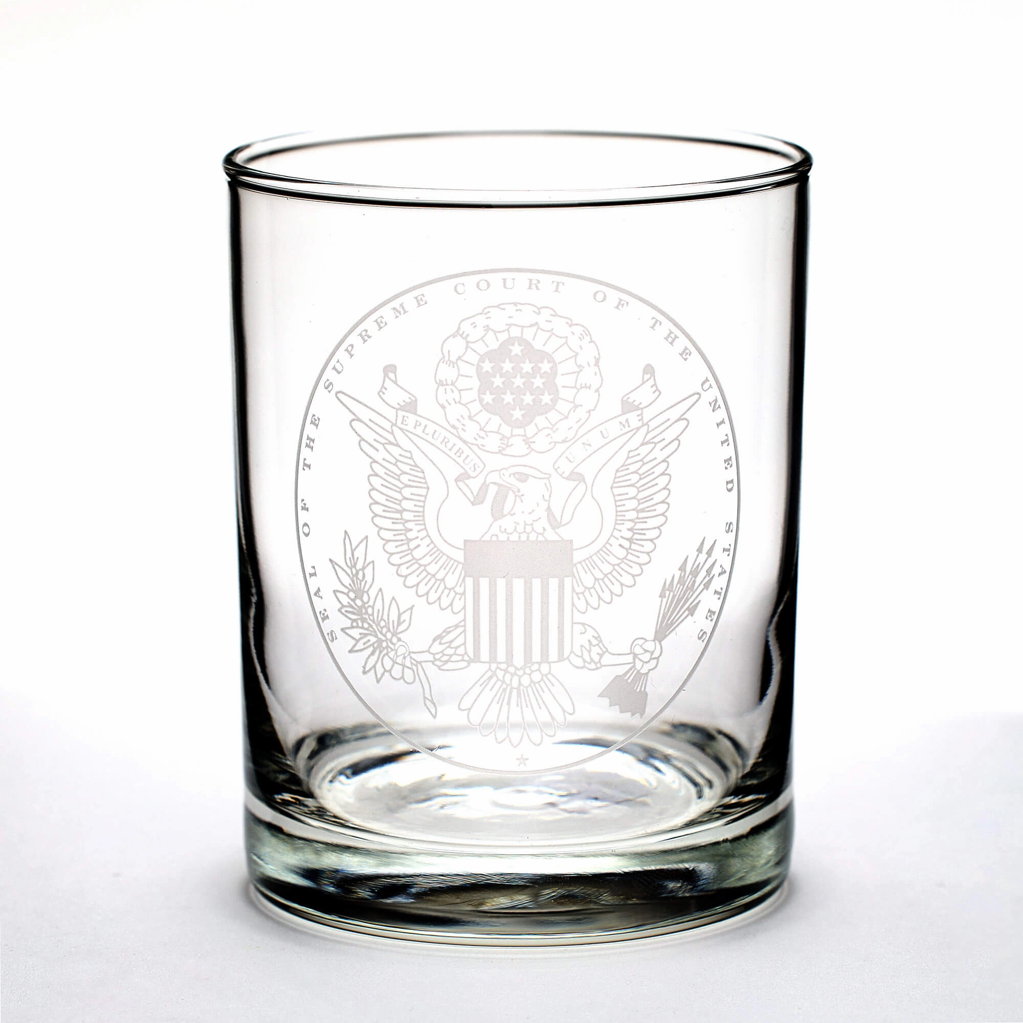 Supreme Court Seal Old Fashioned Glass