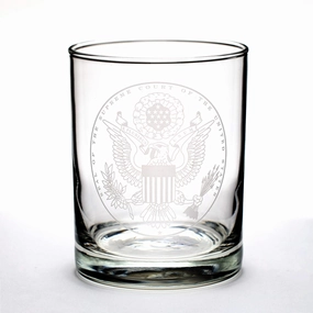 Supreme Court Seal Old Fashioned Glass