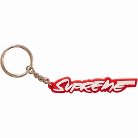 Supreme Futura Logo Keychain Red