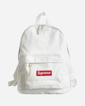 SUPREME FW20/21 WHITE CANVAS BACKPACK