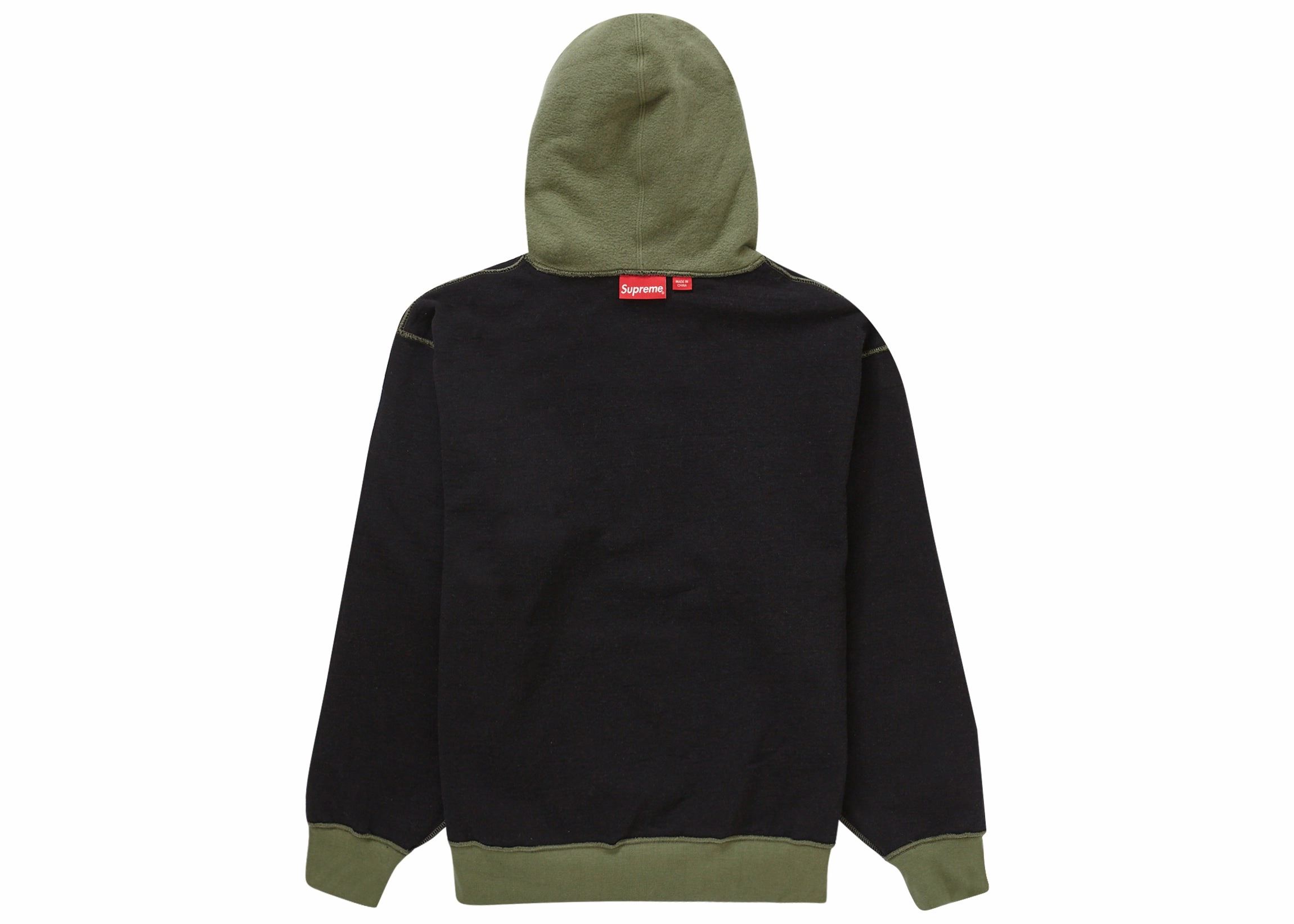 Supreme Inside Out Box Logo Hooded Sweatshirt Light Olive