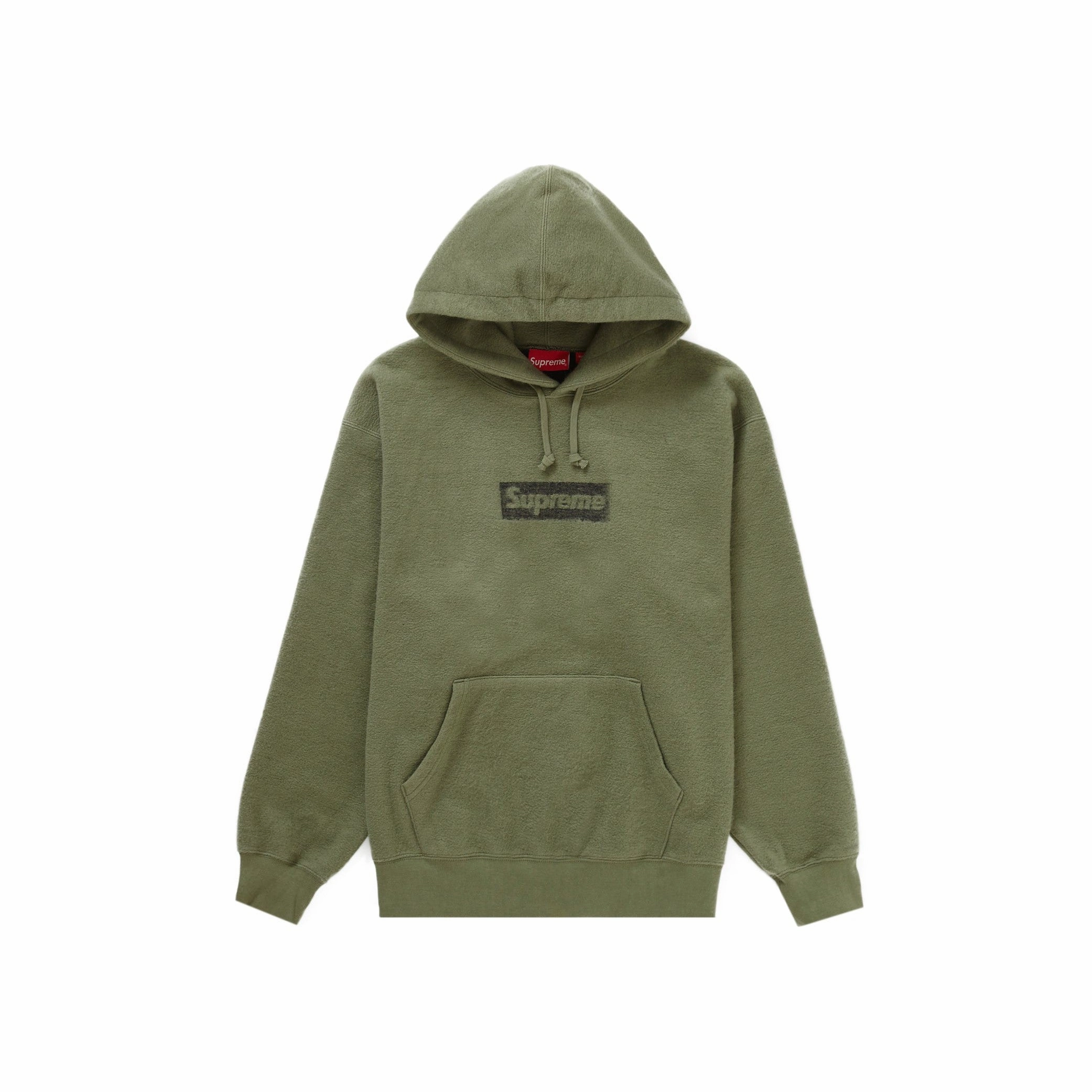 Supreme Inside Out Box Logo Hooded Sweatshirt Light Olive