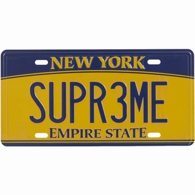 Supreme License Plate Multicolor