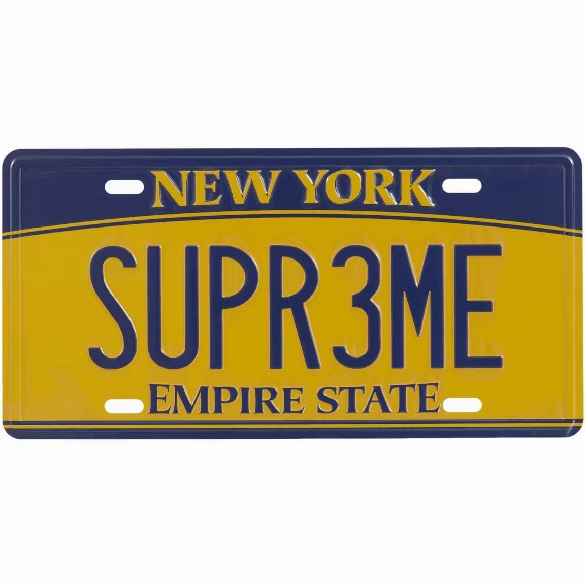 Supreme License Plate Multicolor