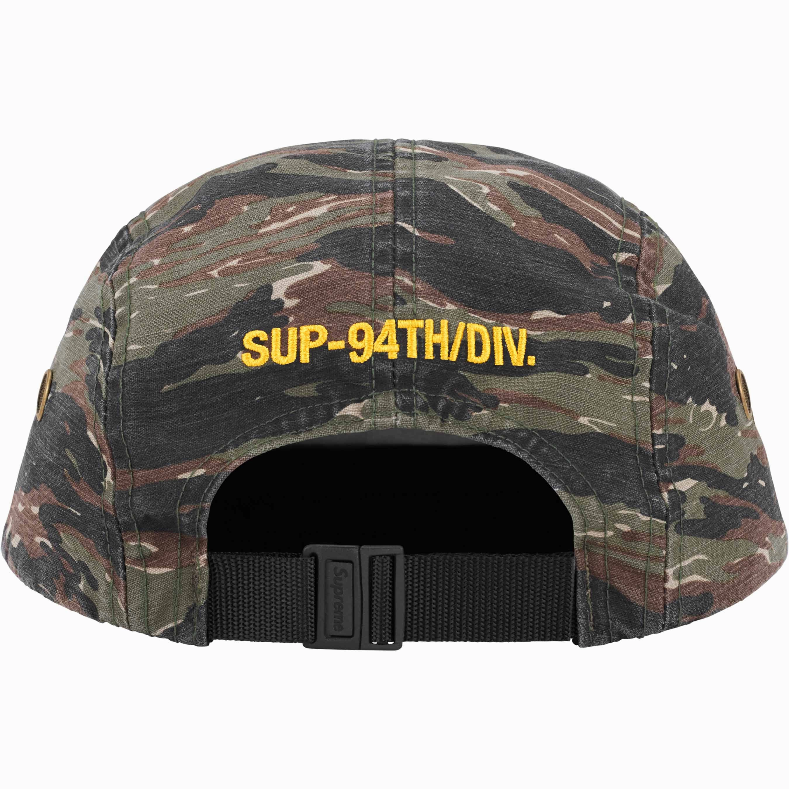 Supreme Military Camp Cap Olive Tiger Camo
