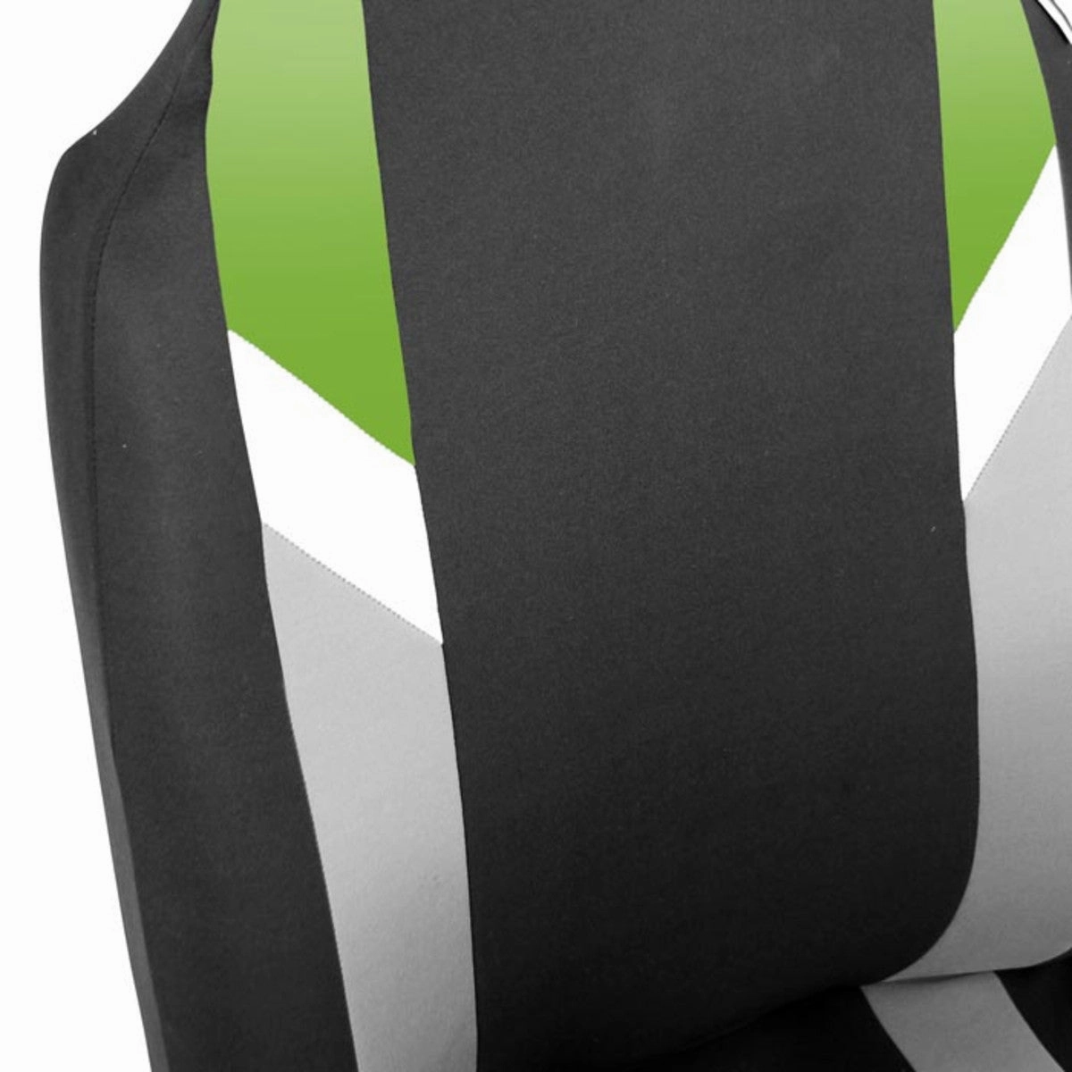Supreme Modernistic Car Seat Covers - Full Set Green