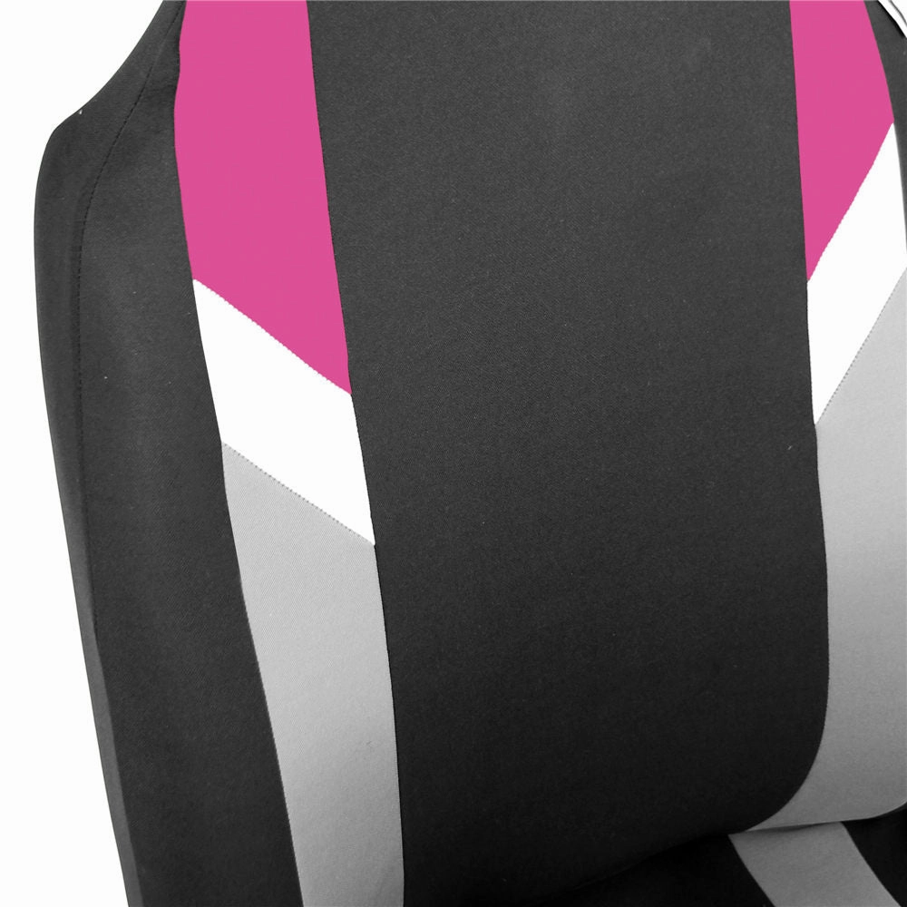 Supreme Modernistic Car Seat Covers - Full Set Pink