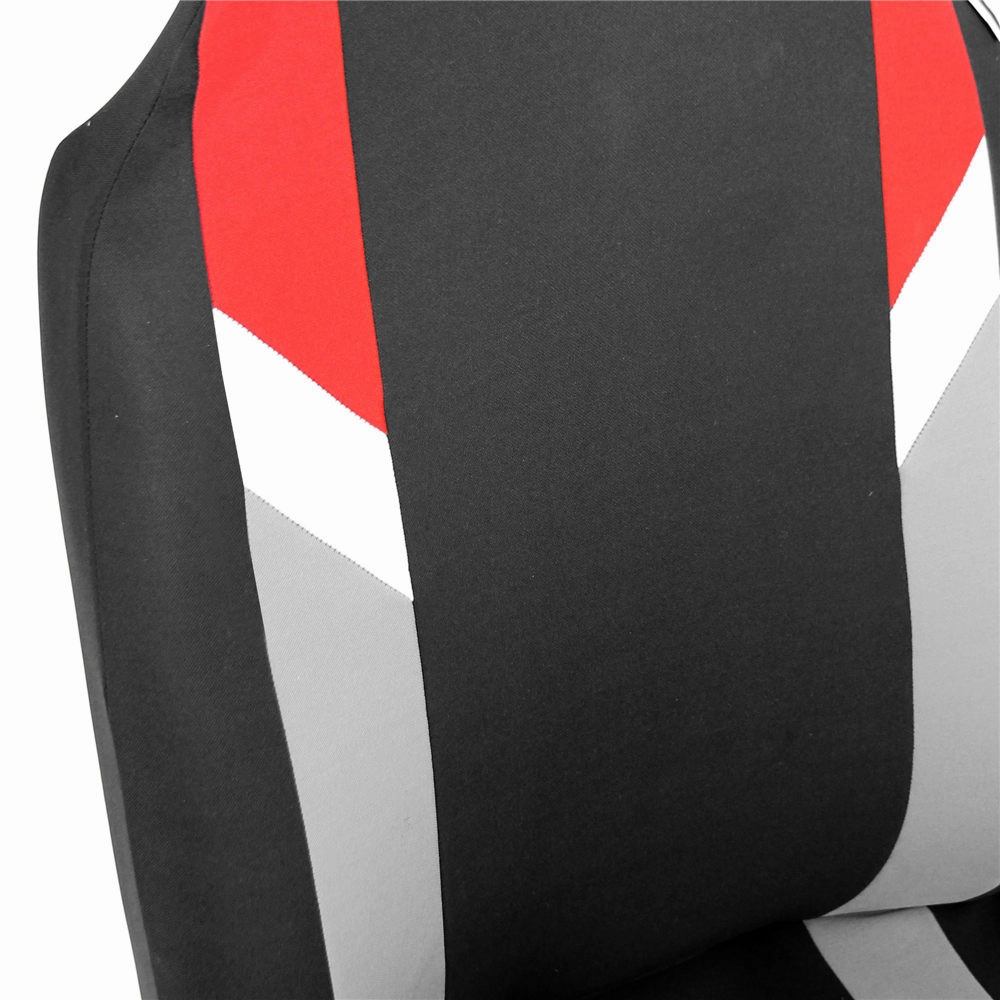 Supreme Modernistic Car Seat Covers - Full Set Red