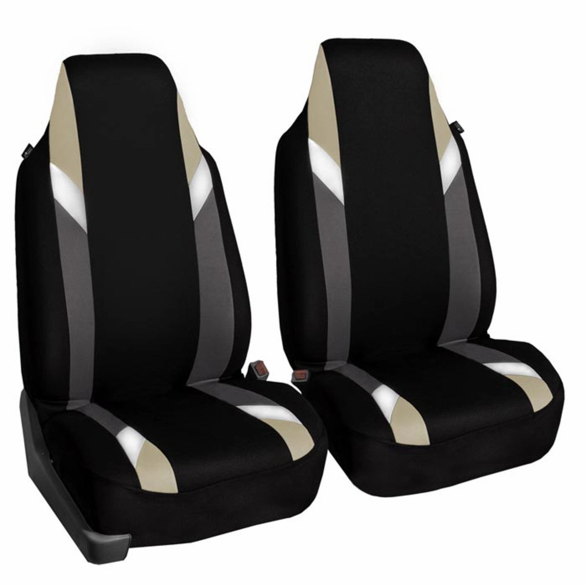 Supreme Modernistic Seat Covers - Front Set Beige