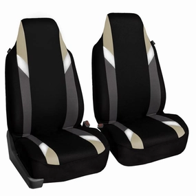 Supreme Modernistic Seat Covers - Front Set Beige