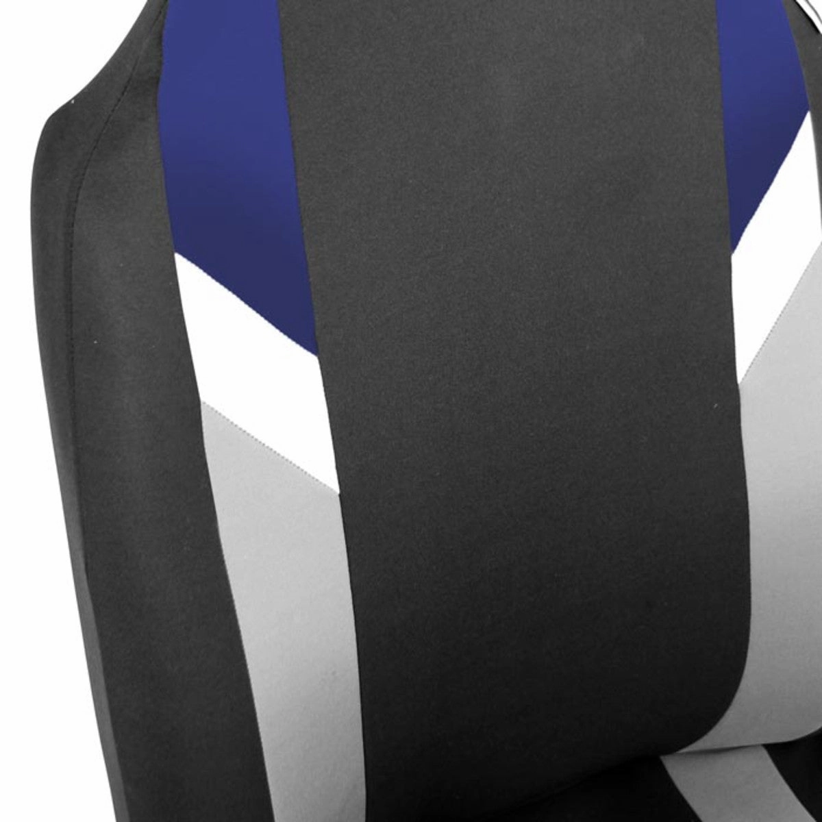Supreme Modernistic Seat Covers - Front Set Blue