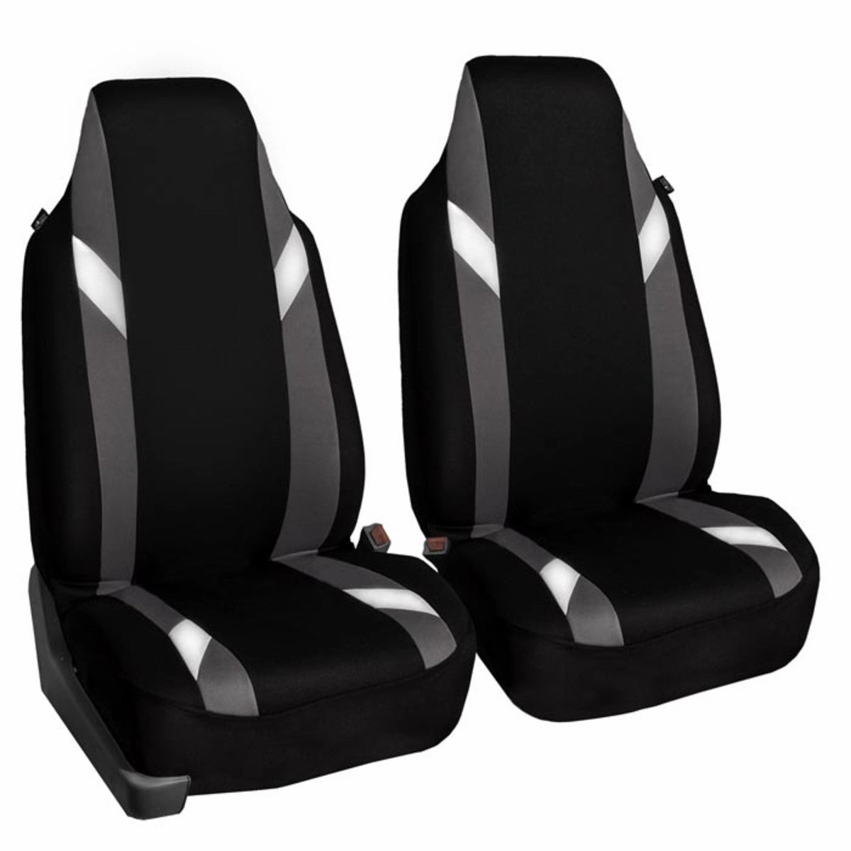 Supreme Modernistic Seat Covers - Front Set Gray