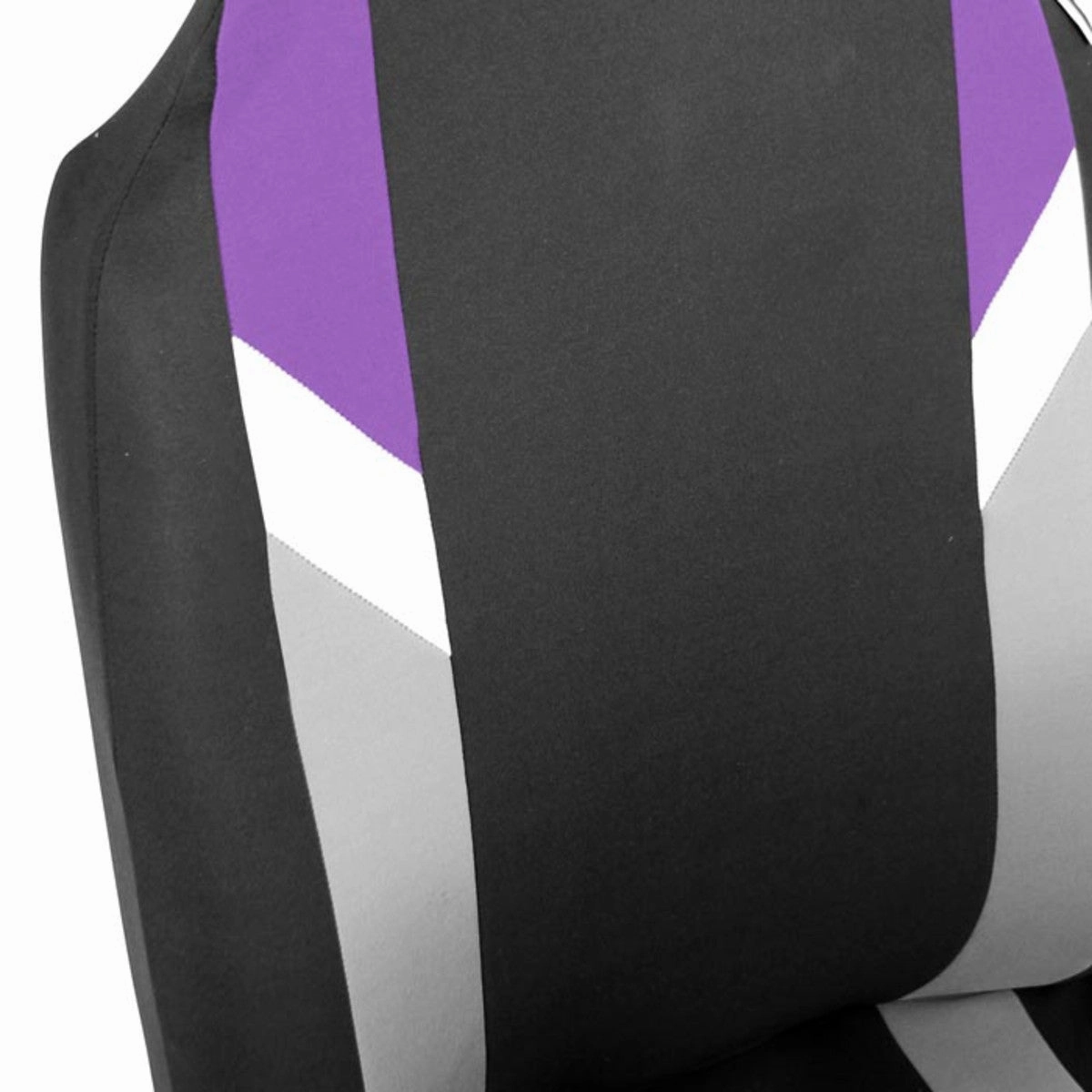 Supreme Modernistic Seat Covers - Front Set Purple