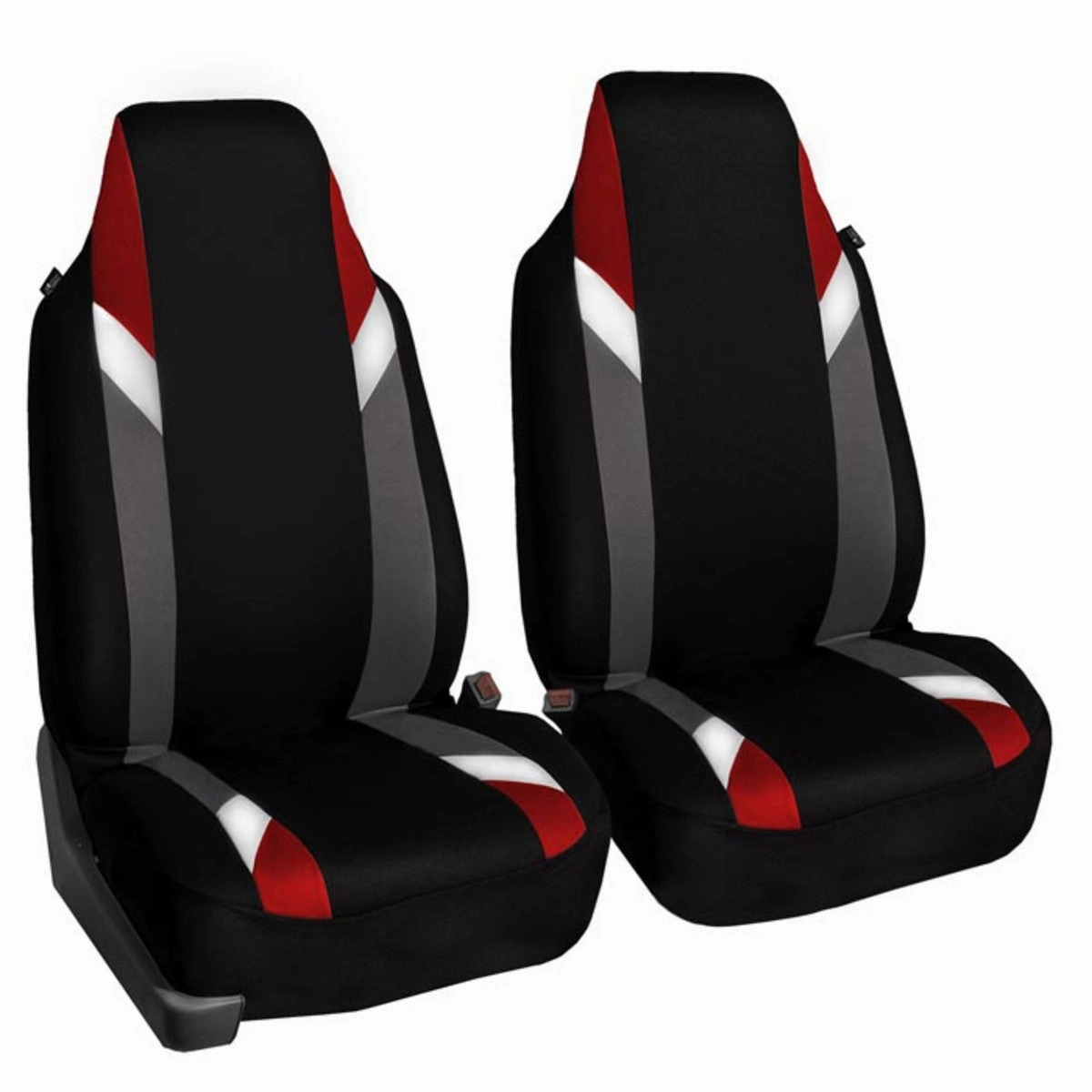 Supreme Modernistic Seat Covers - Front Set Red