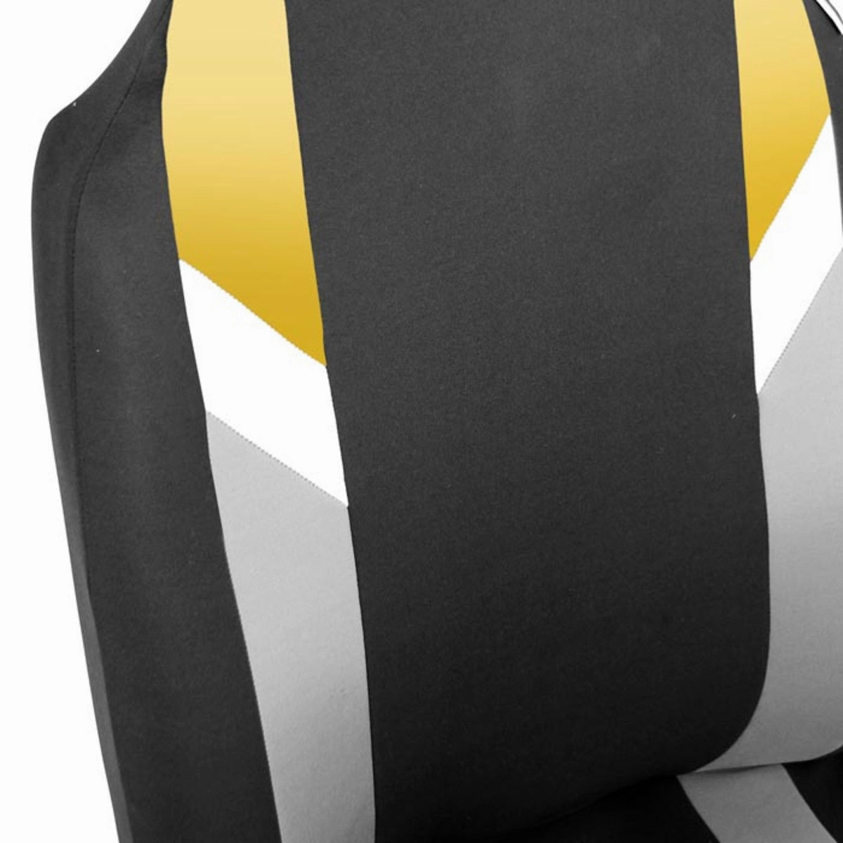 Supreme Modernistic Seat Covers - Front Set Yellow