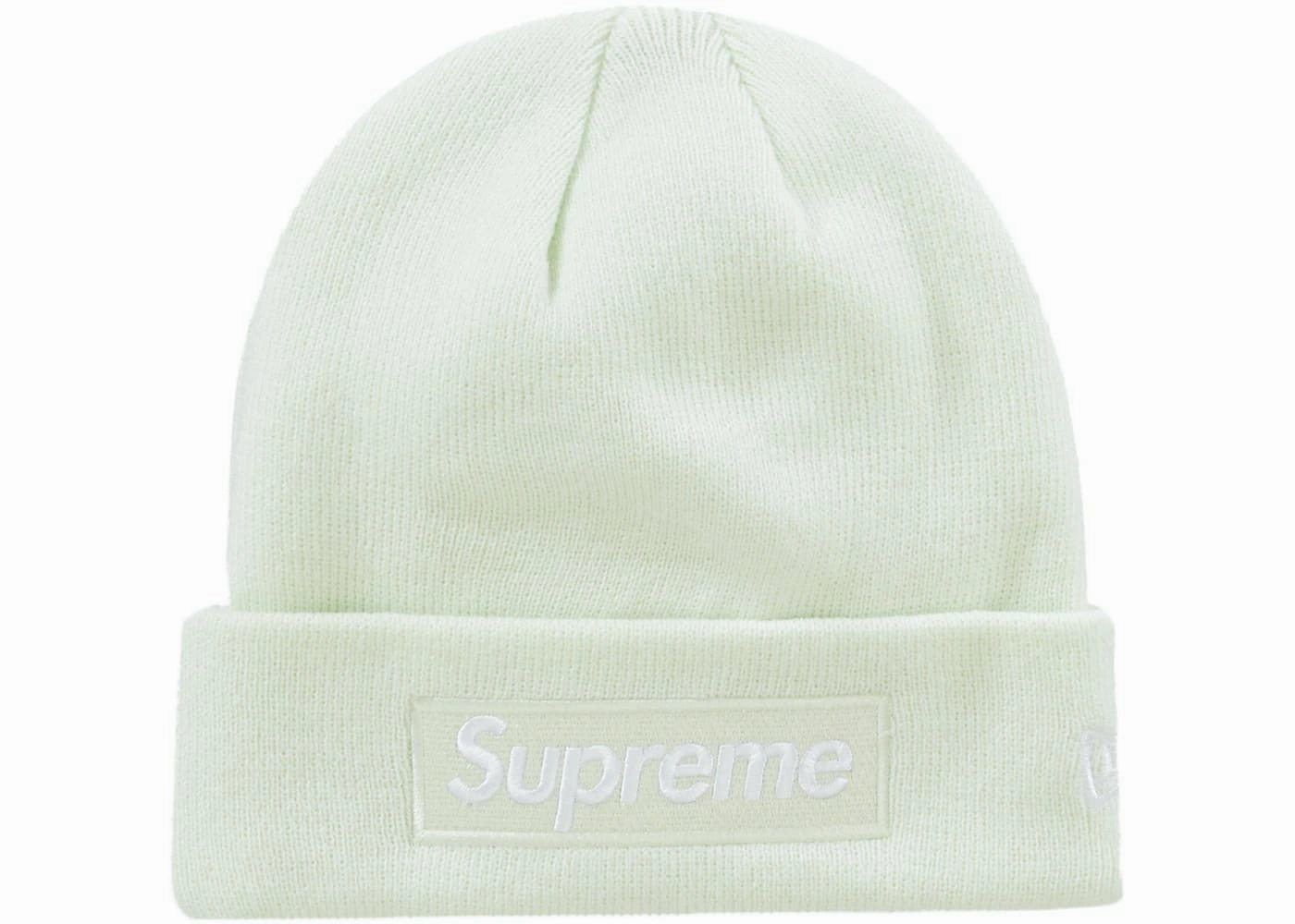 Supreme New Era Box Logo Beanie (FW23) Light Green