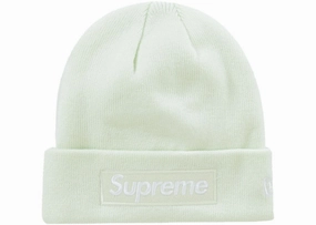 Supreme New Era Box Logo Beanie (FW23) Light Green