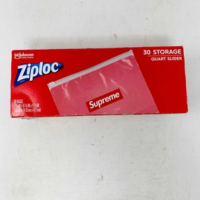 Supreme NY SEALED Ziploc Box Logo Resealable Bags