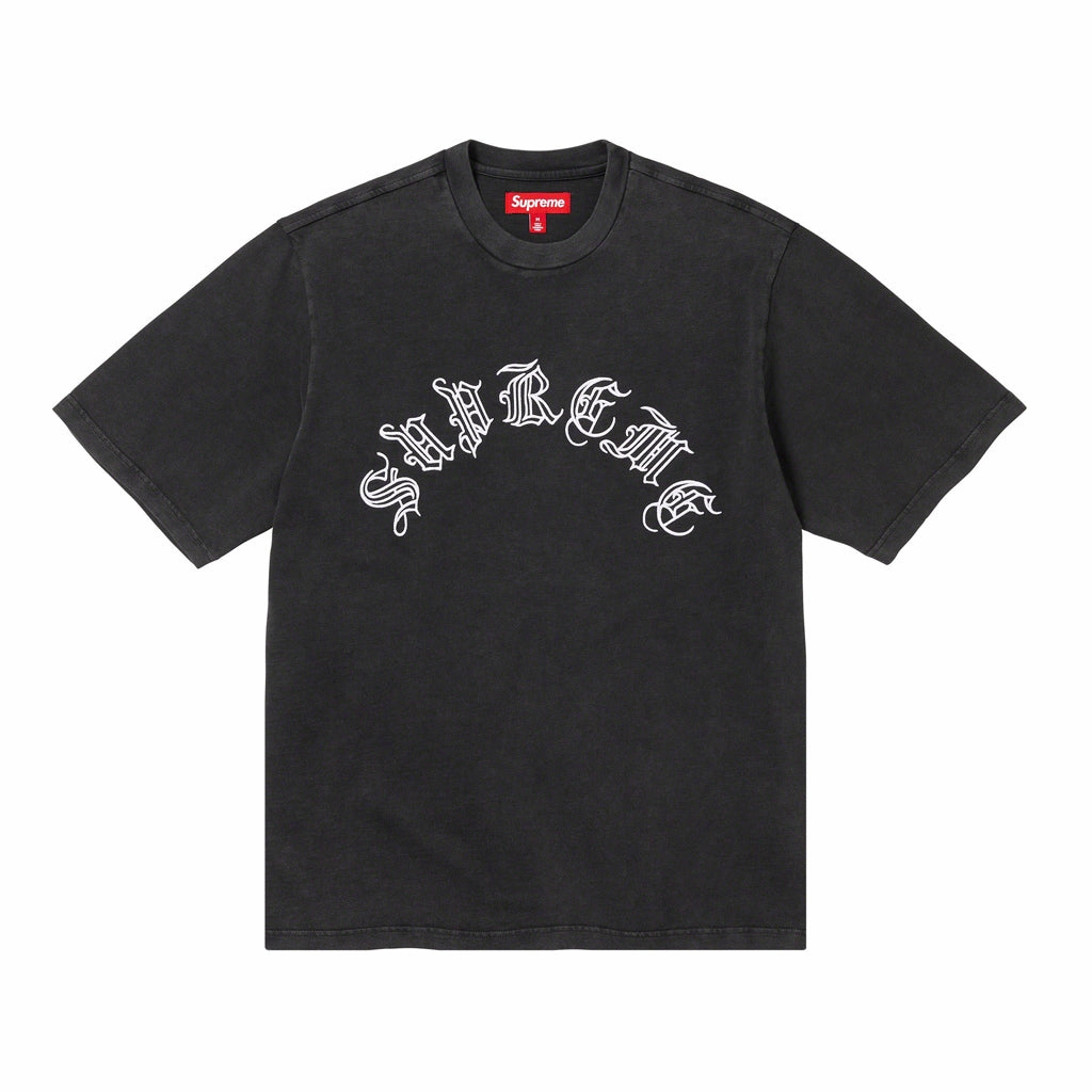 Supreme Old English Embroidered S/S Tee - Black