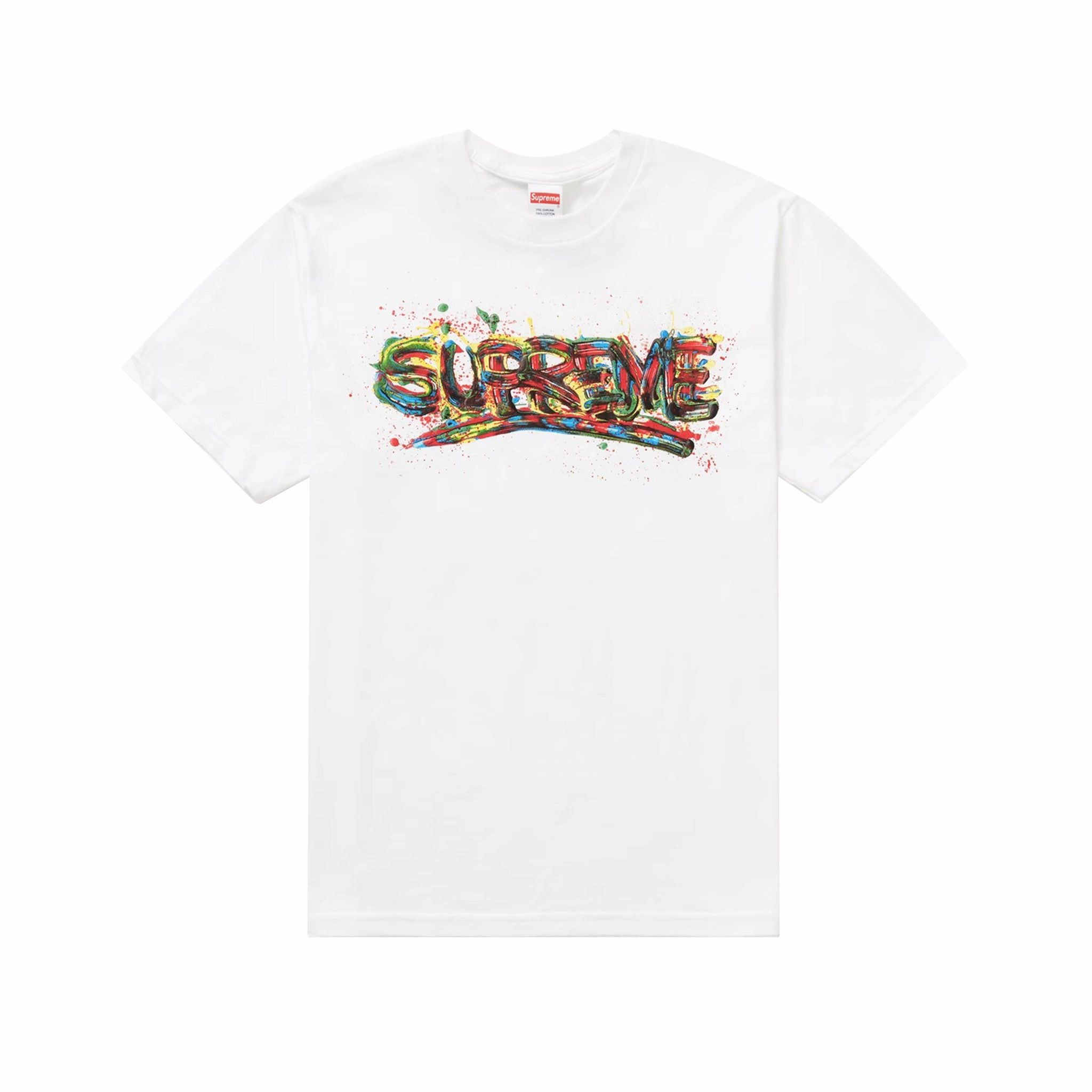 Supreme Paint Logo Tee - White