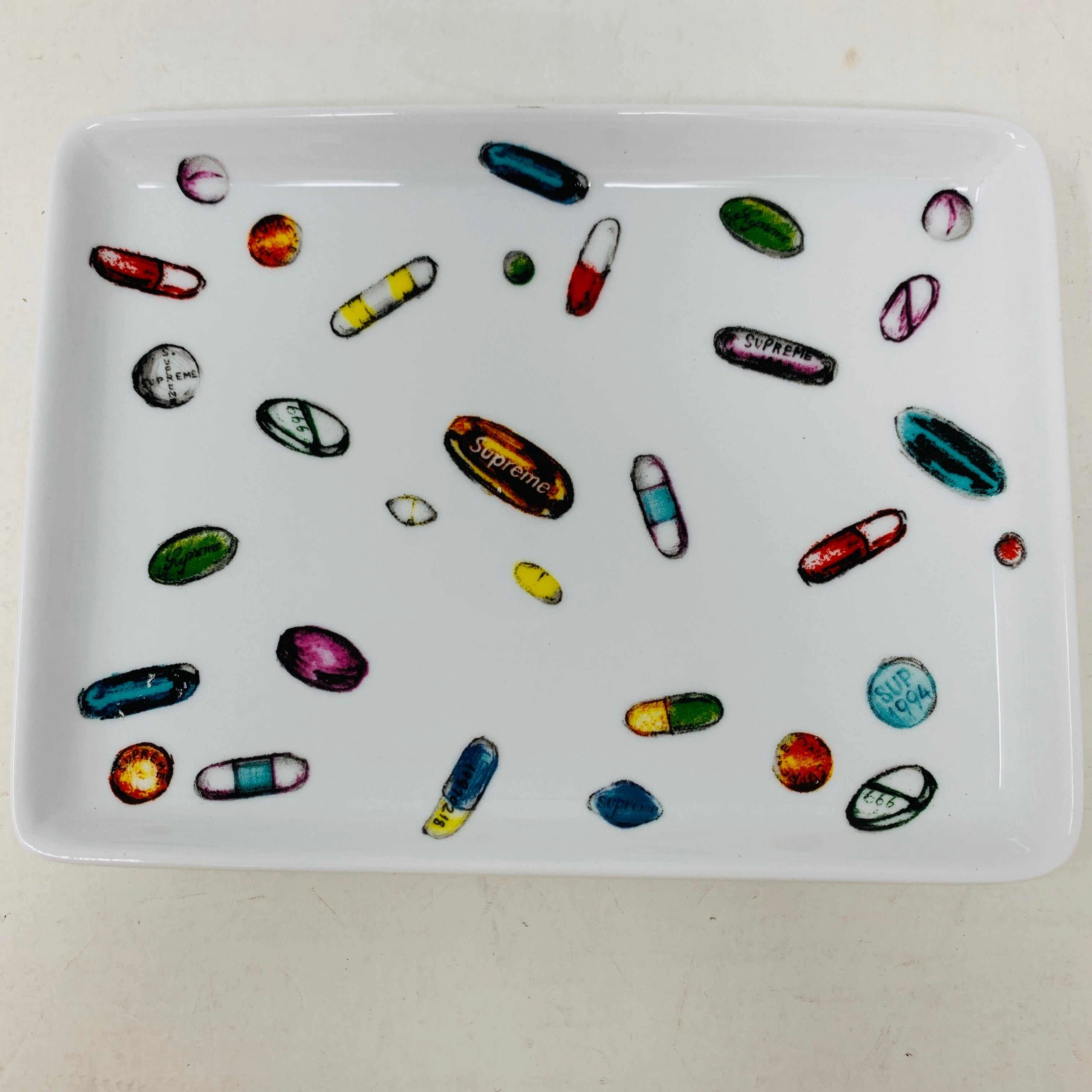 Supreme Pills Ceramic Tray White