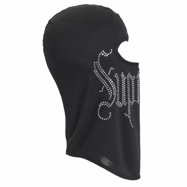 Supreme Rhinestone Balaclava Black