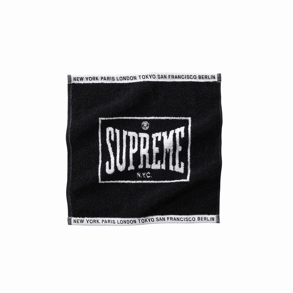 Supreme Square Mini Towel - Black