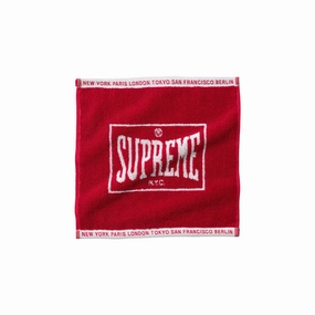 Supreme Square Mini Towel - Red
