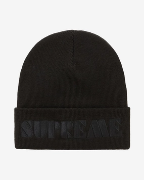 SUPREME SS24 STENCIL BEANIE BLACK ONE SIZE