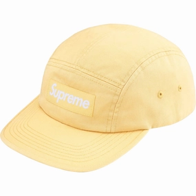 Supreme SS25 Washed Chino Twill Camp Cap Light Yellow