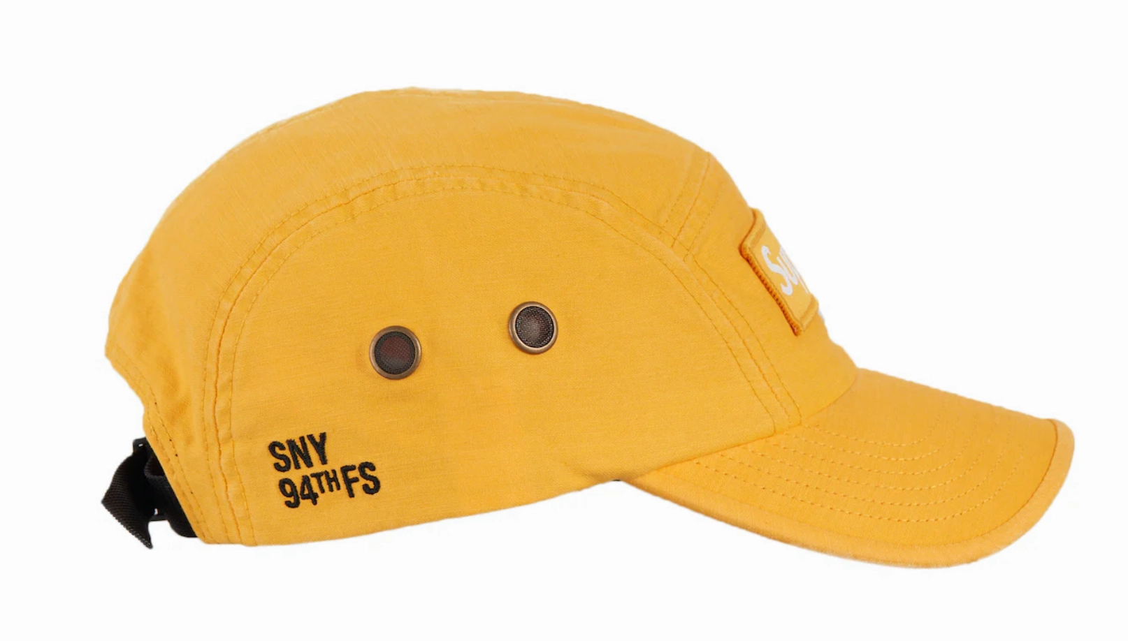 Supreme Strap Military Camp Dad Hat Yellow $110.00