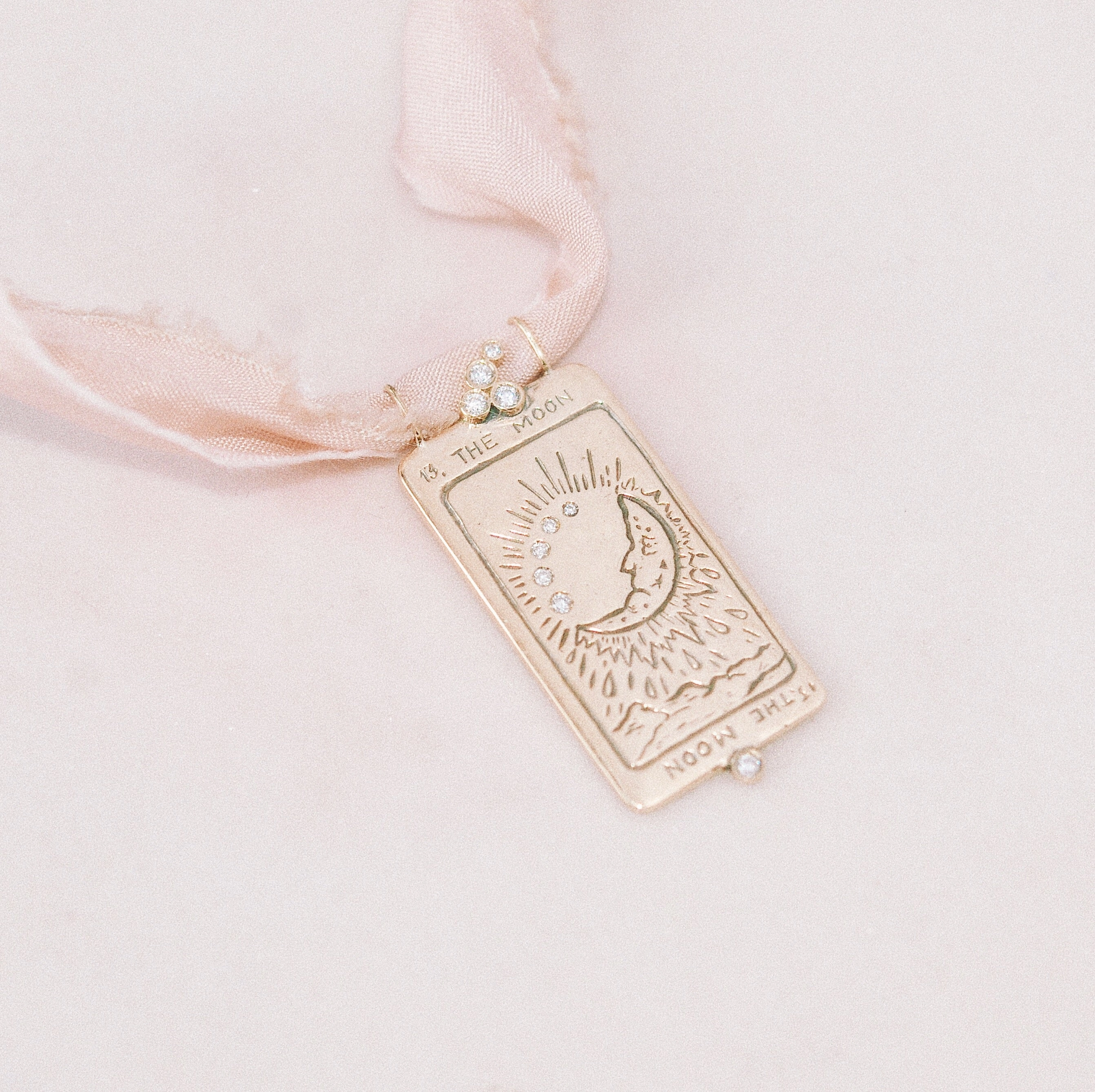 Supreme The Moon Tarot Card Necklace - READY-TO-SHIP