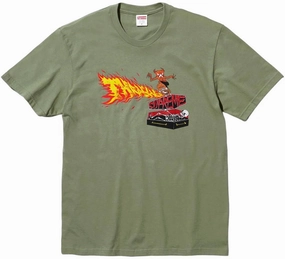 Supreme® Thrasher® Back Tail Tee Light Olive