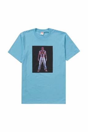 Supreme Tupac Hologram Tee Light Slate