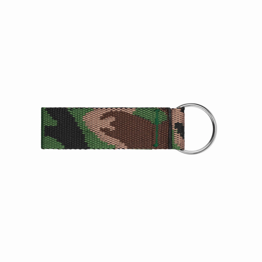 Supreme Webbing Keychain – Green Camo