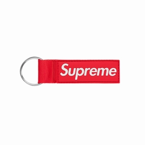 Supreme Webbing Keychain – Red