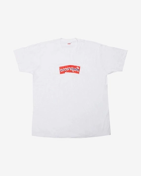 SUPREME X CDG SS17 BOX LOGO WHITE TEE (NEW)