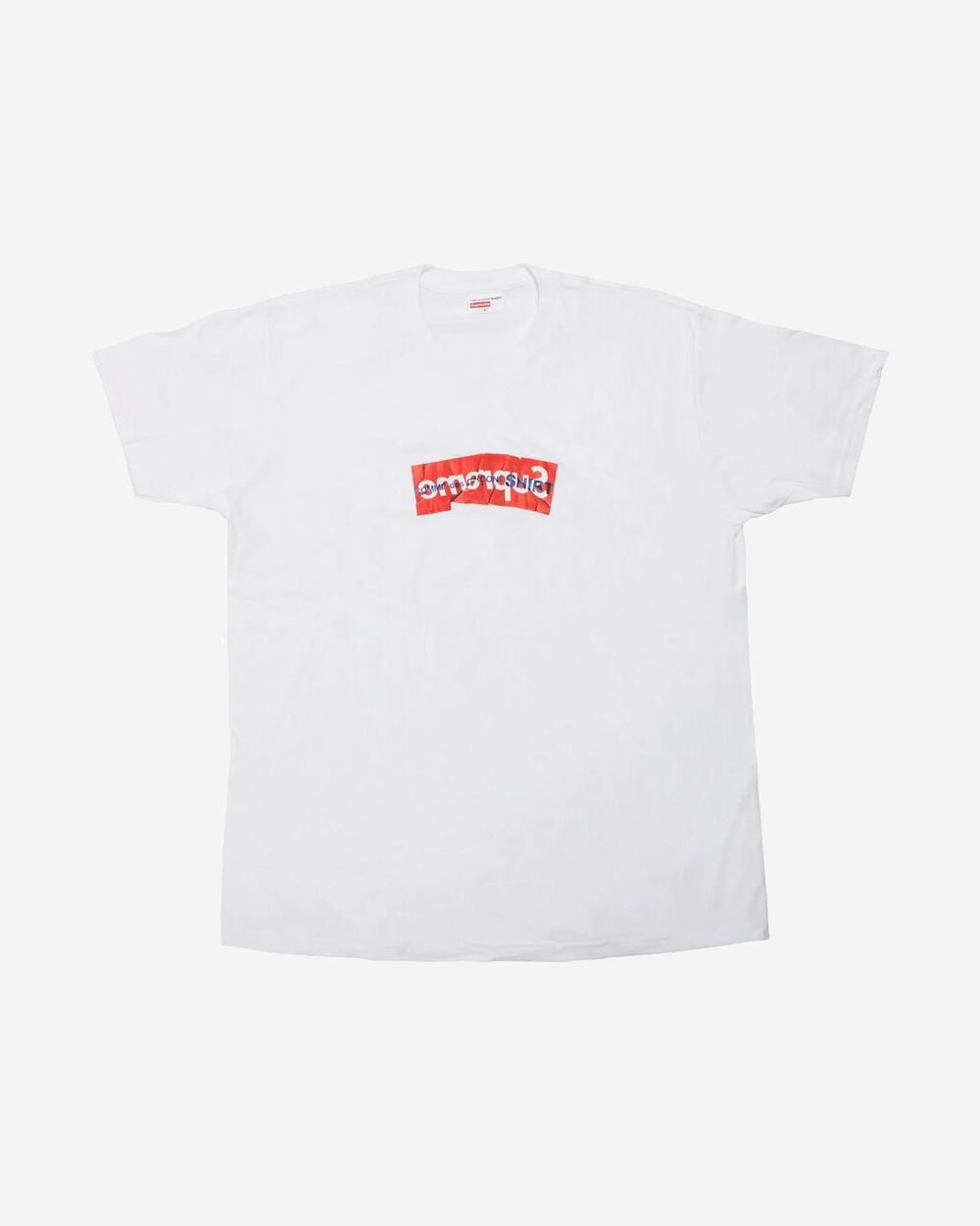 SUPREME X CDG SS17 BOX LOGO WHITE TEE (NEW)