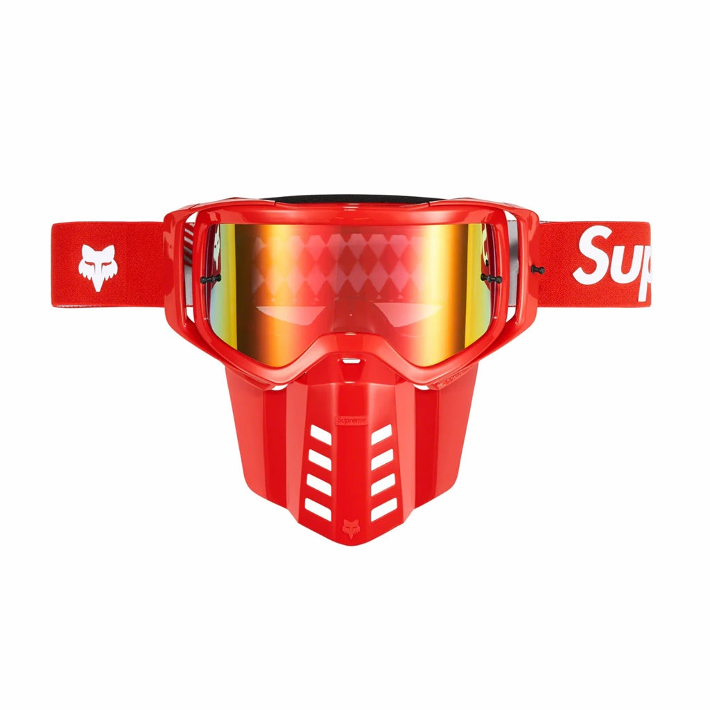 Supreme x Fox Racing Moto Goggles - Red
