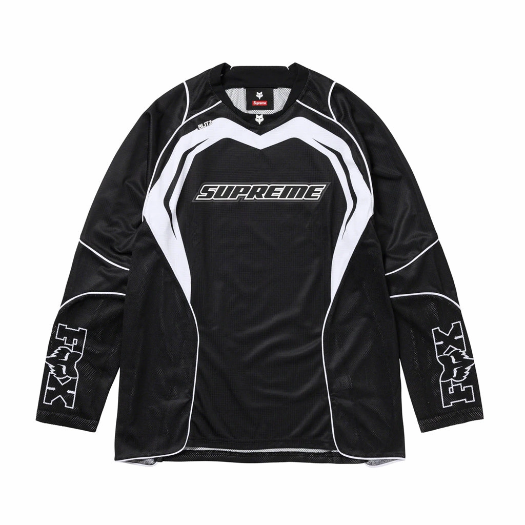 Supreme x Fox Racing Moto Jersey – Black