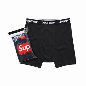 Supreme x Hanes Boxer Briefs – Black