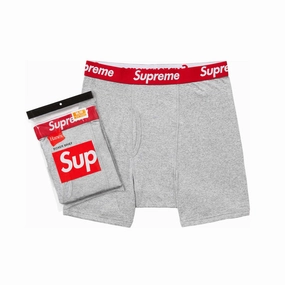 Supreme x Hanes Boxer Briefs – Heather Grey