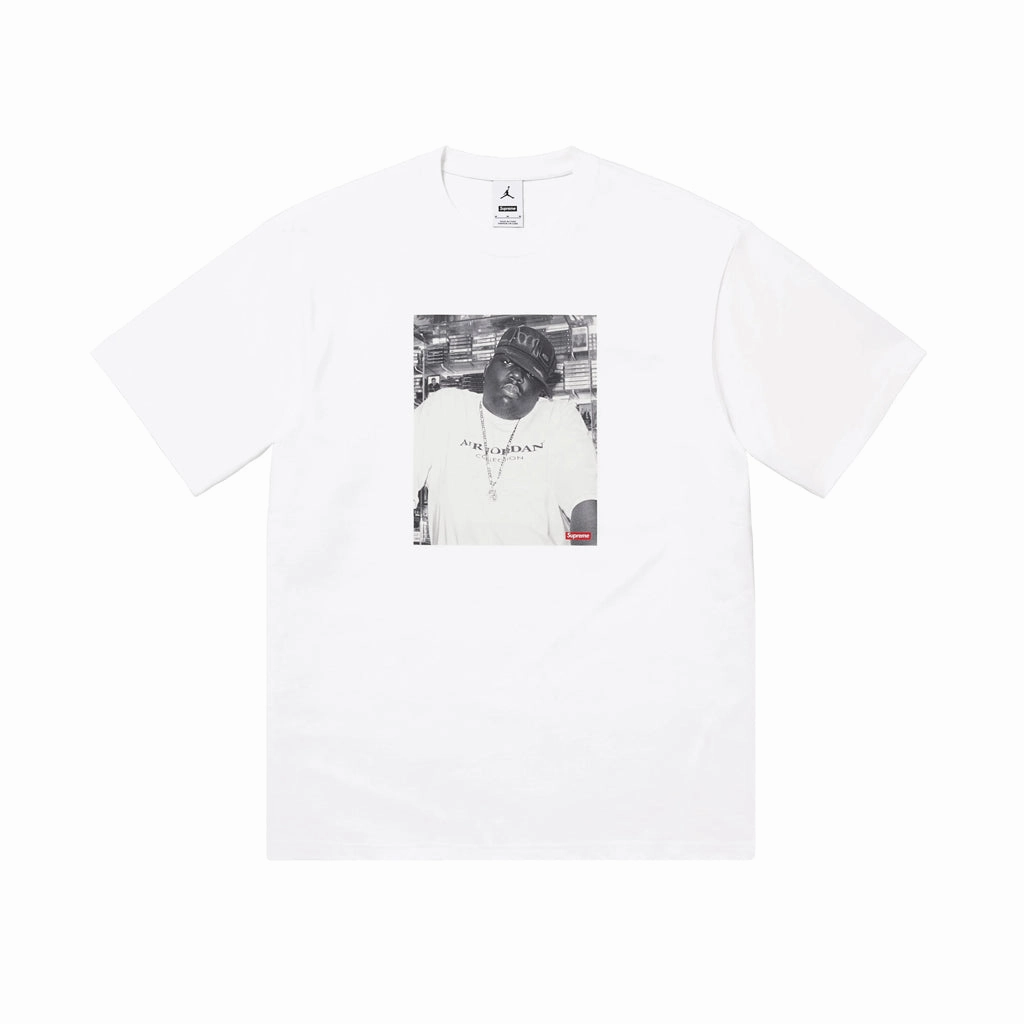 Supreme x Jordan Biggie Tee - White