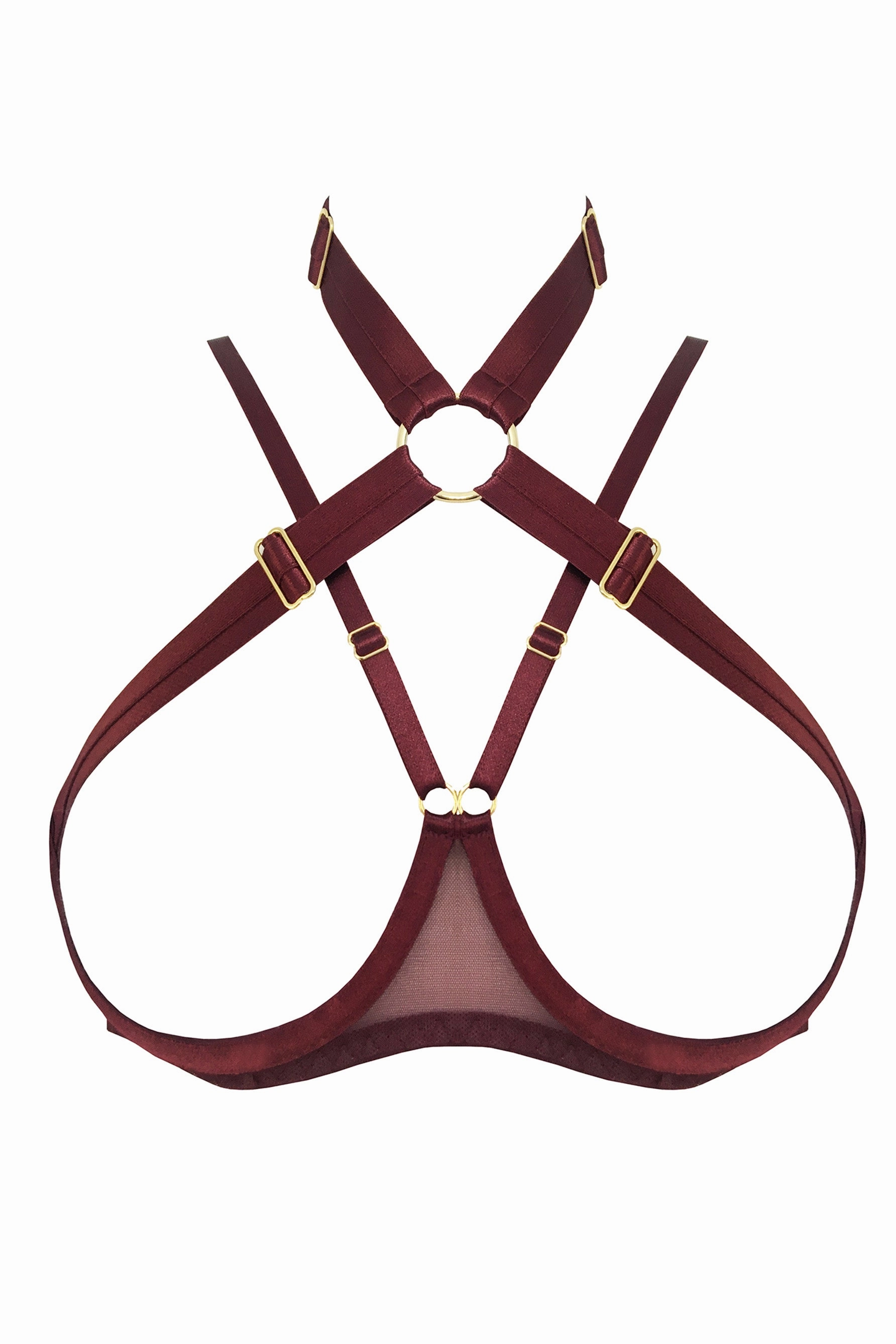 Syra Ouvert Wire Bra in Morello