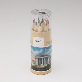 The Supreme Court Colored Pencil Set in Tube With Sharpener