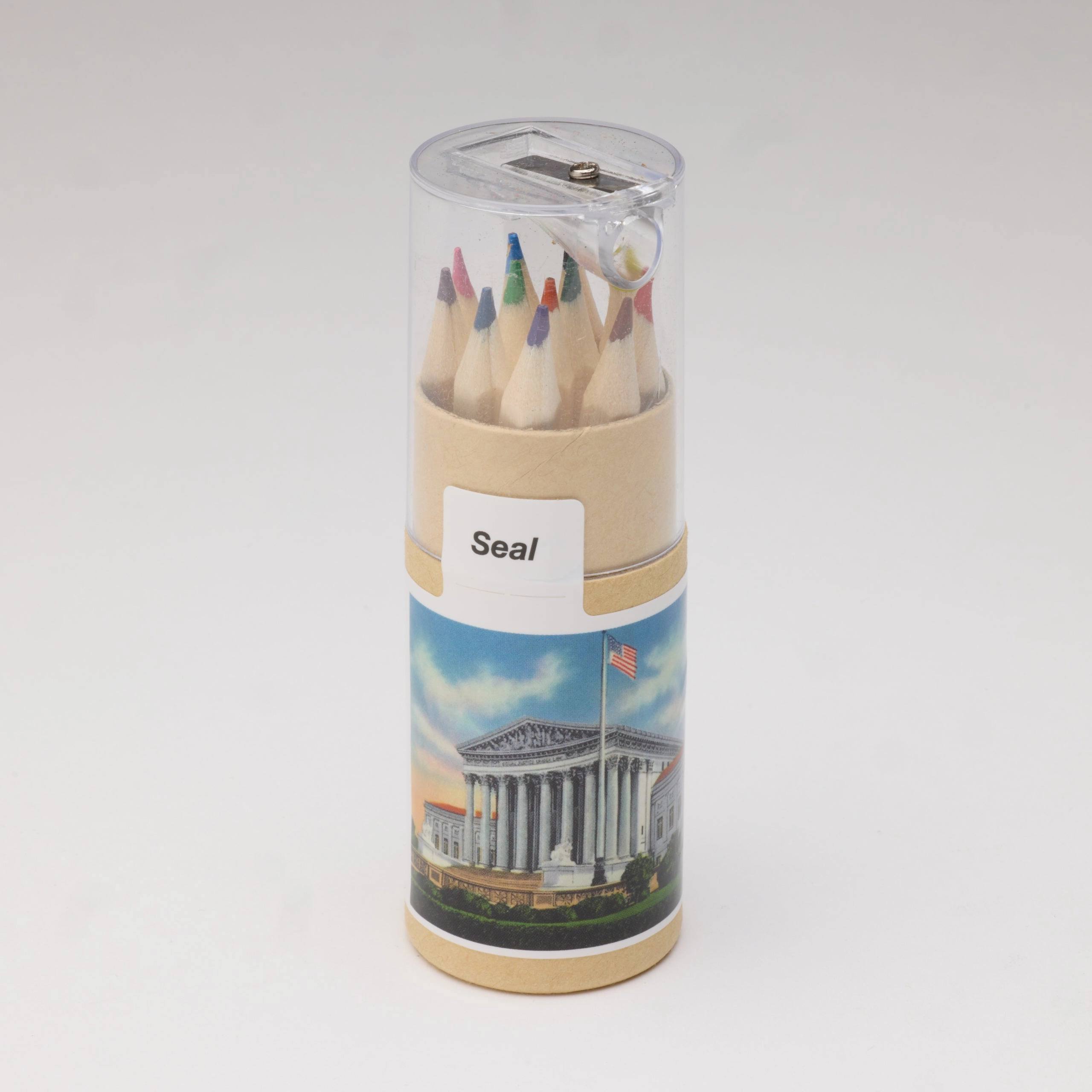 The Supreme Court Colored Pencil Set in Tube With Sharpener