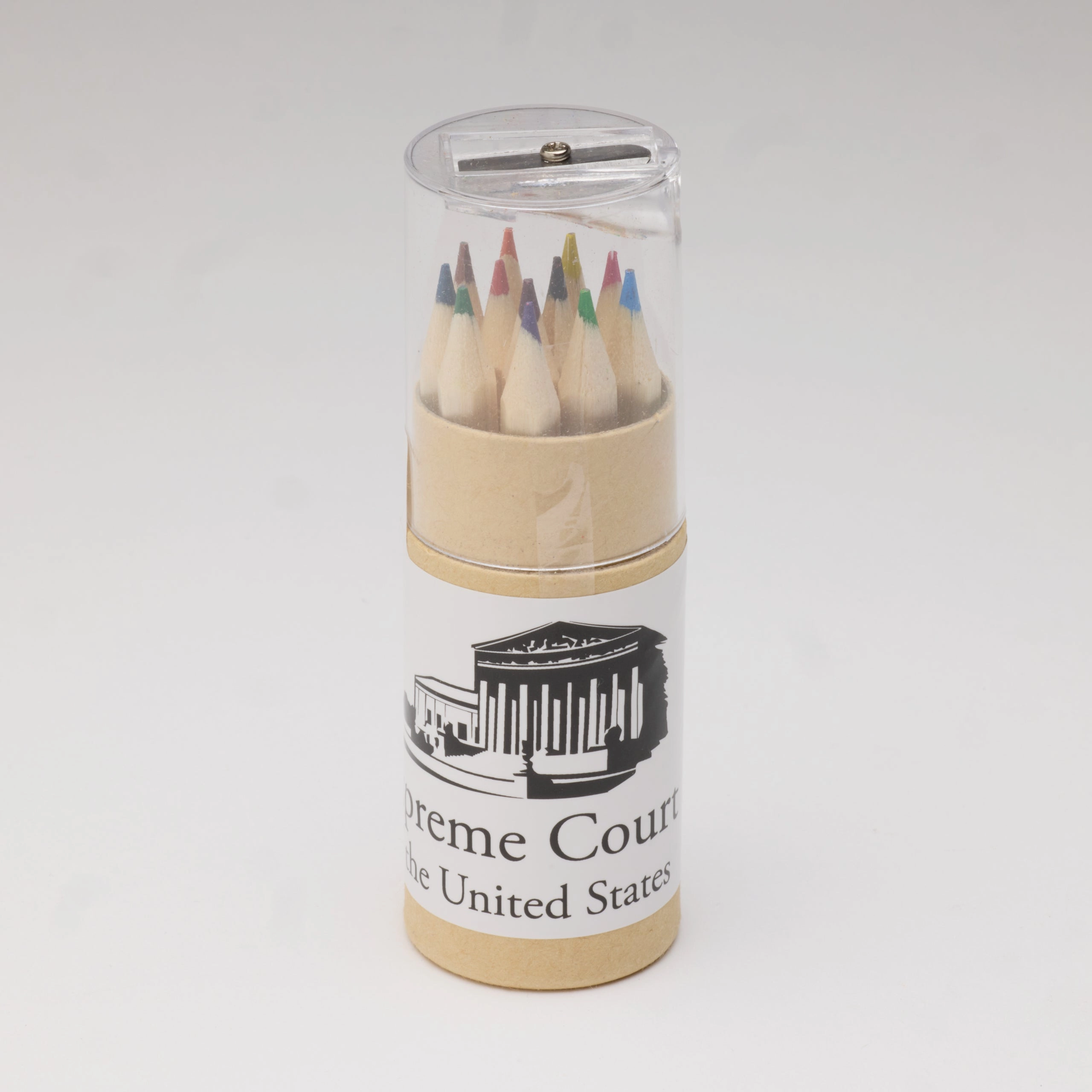 The Supreme Court Colored Pencil Set in Tube With Sharpener