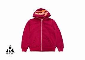 Thermal Zip Up Sweatshirt Cardinal