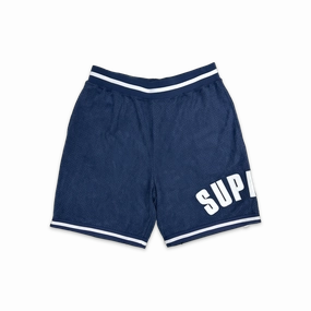 Ultra Suede Mesh Shorts Navy